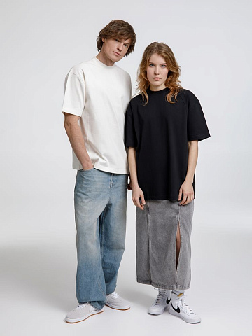 Футболка оверсайз унисекс Sideline, черная - рис 16.