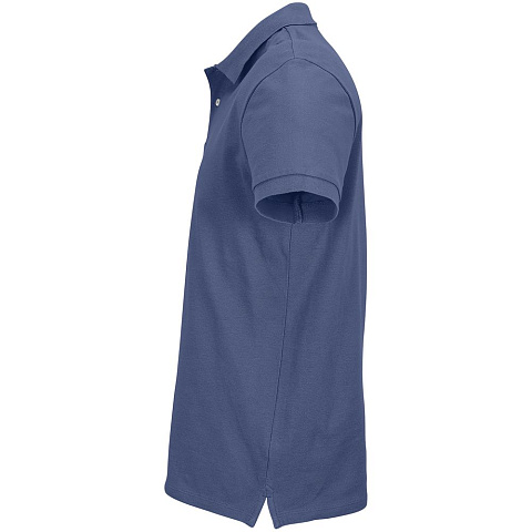 Рубашка поло унисекс Pacific, синяя (джинс) - рис 4.