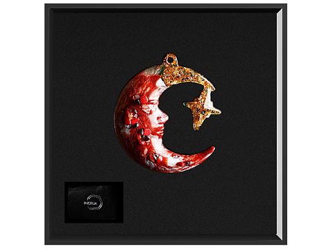 Елочные игрушки (Полумесяц) Гранат - рис 2.