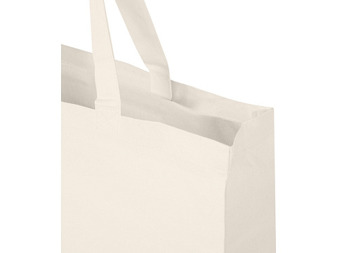 Odessa большая эко-сумка из переработанного хлопка, сертифицированного согласно GRS, плотностью 220 г/м² - Натуральный - рис 4.