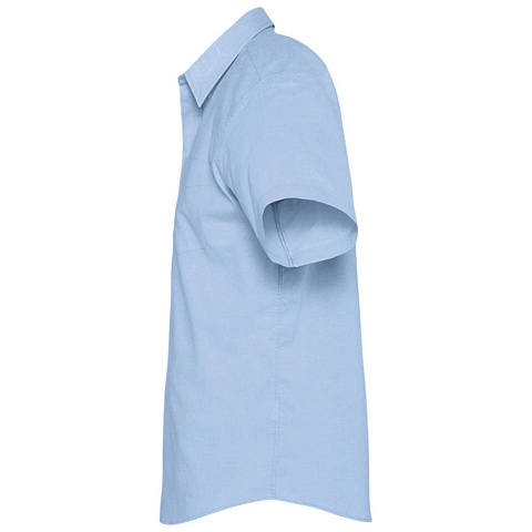 Рубашка мужская с коротким рукавом Brisbane, голубая - рис 4.