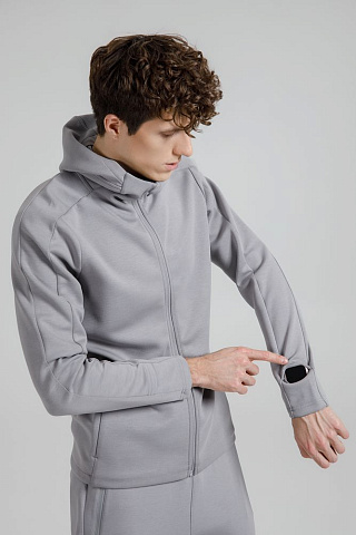 Куртка с капюшоном унисекс Begi, серая - рис 11.