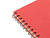 Блокнот на спирали в картонной обложке с переработанной бумагой Mania, красный - миниатюра - рис 4.