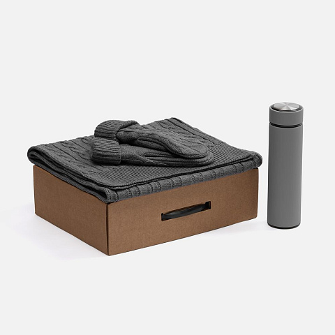 Набор Wintrish, серый меланж - рис 2.