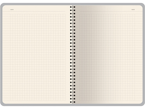 Бизнес тетрадь на гребне А5 Pragmatic, 60 листов в клетку, темно-синий - рис 5.