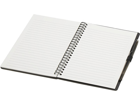 Slate многоразовый набор из блокнота в мягкой обложке и ручки - сплошной черный - рис 4.