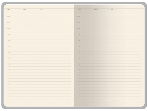 Ежедневник недатированный А5 Amazonia, синий с золотым обрезом - рис 5.