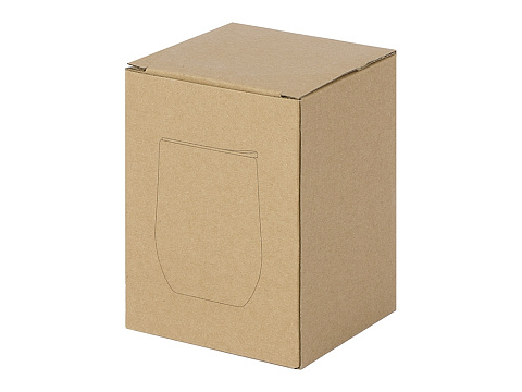 Вакуумная термокружка Sense, непротекаемая крышка, крафтовая упаковка, серый - рис 6.