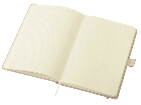 Блокнот А5 Snow Hard твердая обложка, 80 листов 70 гр/м2, натуральный - рис 3.