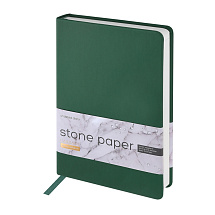 Ежедневник с каменной бумагой недатированный А5 Carrara, зеленый