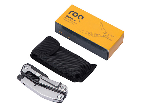 Мультитул-пассатижи Scopus 4-в-1 с двумя битами, черный (Р) - рис 6.