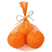 Набор свечей Мандарины в сетке, оранжевый