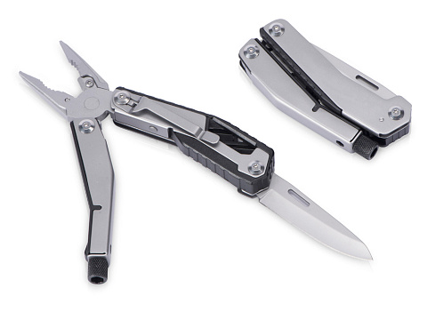 Мультитул-пассатижи Scopus 4-в-1 с двумя битами, черный (Р)