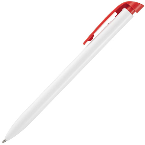 Ручка шариковая Favorite, белая с красным - рис 3.
