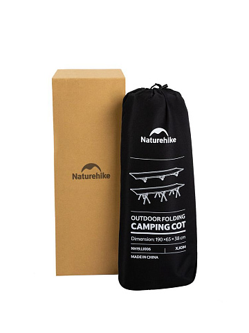 Раскладушка туристическая XJC04, черная - рис 9.