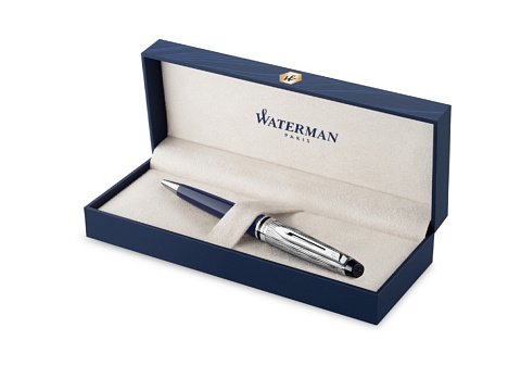 Шариковая ручка Waterman Expert22 SE deluxe Blue CT, стержень: M, цвет: Blue, в подарочной упаковке. - рис 2.