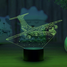 3D светильник Самолет ИЛ-76