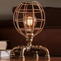 Винтажная настольная лампа в стиле Лофт