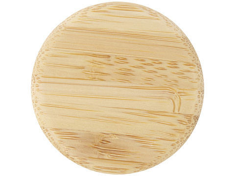 Lume бутылка из матового содово-известкового стекла объемом 500 мл с бамбуковой крышкой - Синий - рис 4.