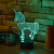 3D светильник Единорог - миниатюра - рис 5.