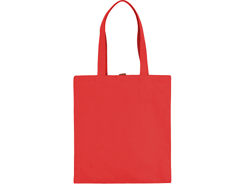 Сумка Clip из хлопка 340 г/м2 с застежкой из экокожи, красный - рис 4.