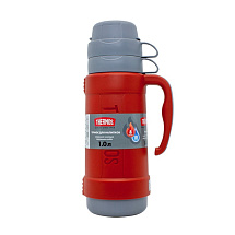 Термос со стеклянной колбой тм THERMOS PICNIC 40 Series Red 1,0L