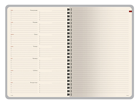 Еженедельник недатированный А5 Concept, зеленый - рис 6.