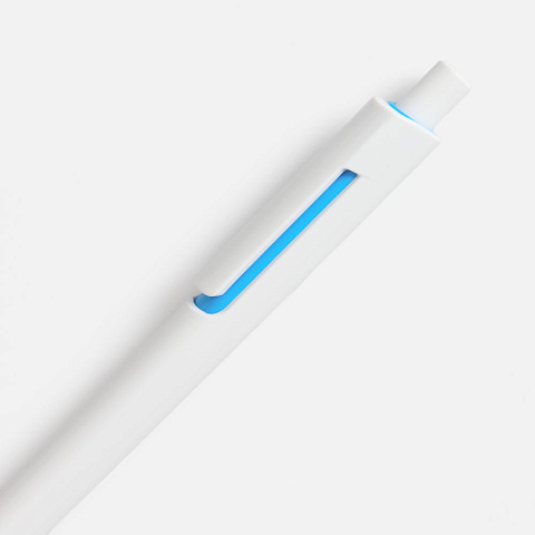 Ручка шариковая Dominanta, белая с голубым - рис 5.