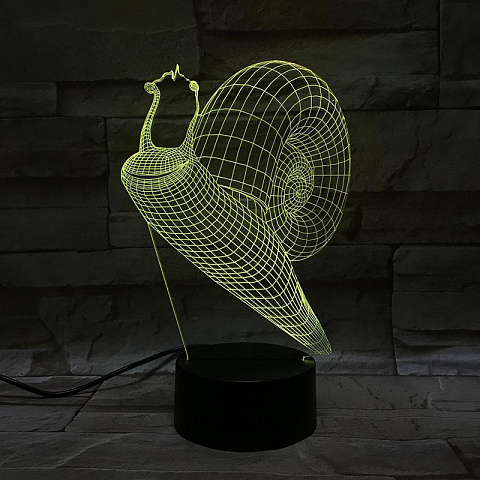 3D лампа Улитка - рис 4.