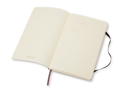 Записная книжка Moleskine Classic Soft (в клетку), Large (13х21см), черный - рис 5.