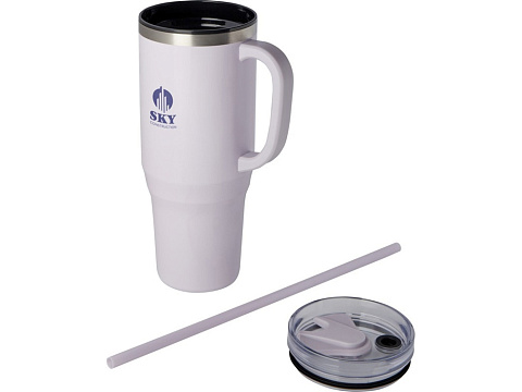 Melbourne кружка 1200 мл, сертифицированная согласно RCS, с соломинкой - Пурпурный - рис 7.