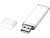 Флеш-карта Flat USB 2.0 на 4 Гб, белый - миниатюра