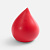 Антистресс «Капля», красный - миниатюра - рис 2.