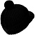 Вязаная шапка с козырьком Peaky, черная - миниатюра - рис 4.