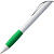 Ручка шариковая Grip, белая с зеленым - миниатюра - рис 3.