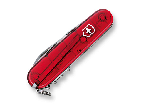 Нож перочинный VICTORINOX Spartan, 91 мм, 12 функций, полупрозрачный красный - рис 3.