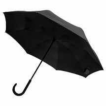 Черный мужской зонт-наоборот