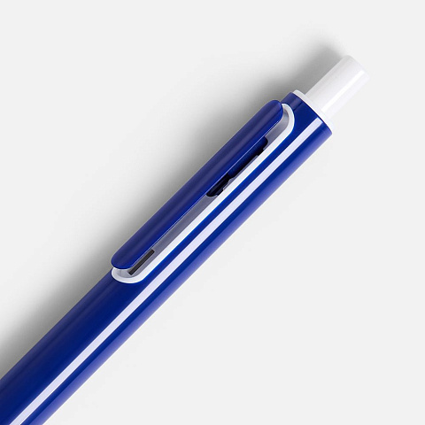 Ручка шариковая Outliner, синяя с белым - рис 6.