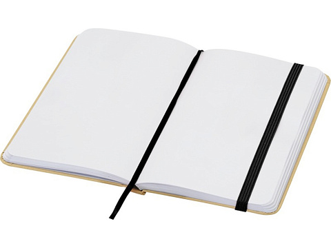 Reed блокнот формата А6 из переработанного материала в твердой обложке с простыми страницами - сплошной черный - рис 4.