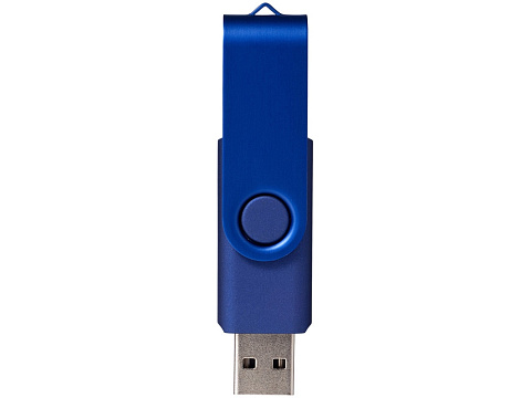 Флеш-карта Rotate Metallic USB 2.0 на 4 Gb, темно-синий - рис 3.