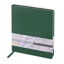 Еженедельник с каменной бумагой А5+ Carrara, зеленый