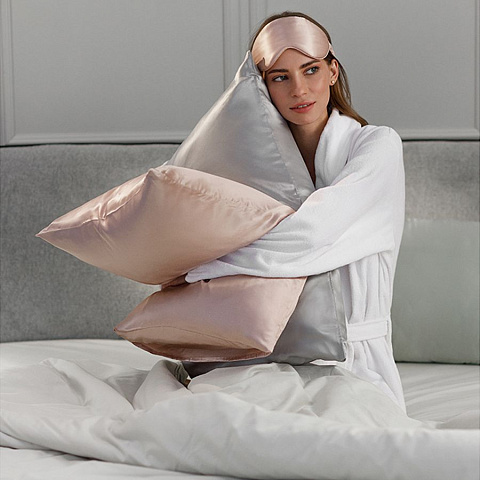 Маска для сна Essential, розовая (пыльная роза) - рис 9.