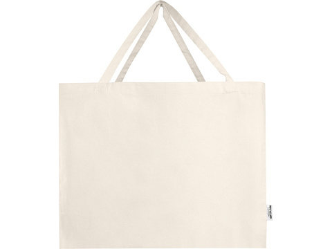 Odessa большая эко-сумка из переработанного хлопка, сертифицированного согласно GRS, плотностью 220 г/м² - Натуральный - рис 2.