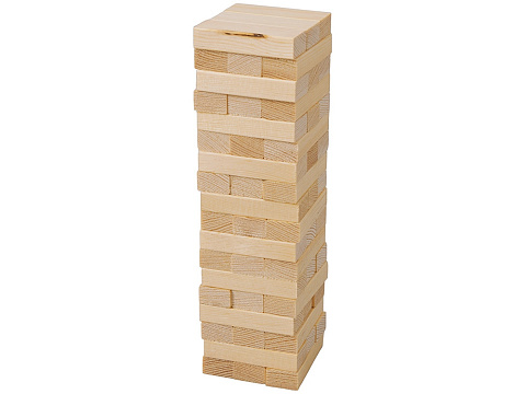 Настольная игра из дерева Башня в деревянной коробке - рис 2.