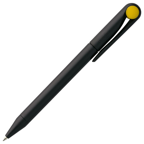 Ручка шариковая Prodir DS1 TMM Dot, черная с желтым - рис 4.