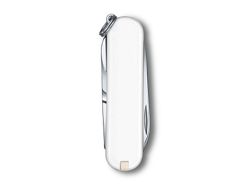 Нож-брелок VICTORINOX Classic SD Colors Falling Snow, 58 мм, 7 функций, белый - рис 3.