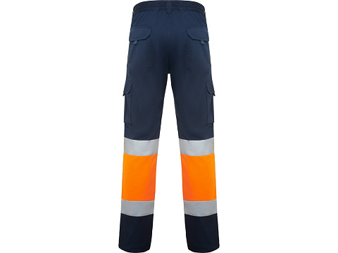 Брюки Daily stretch HV, нэйви/неоновый оранжевый - рис 2.