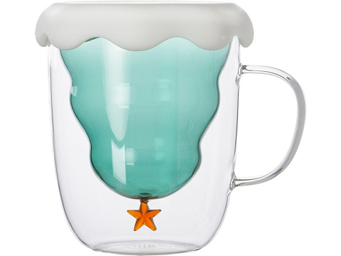 Кружка с двойными стенками с елочкой внутри Winter Wonderland - рис 3.