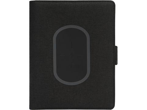 Органайзер с беспроводной зарядкой 5000 mAh Powernote, темно-серый (P) - рис 10.