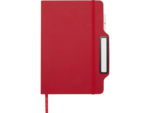 Nexus блокнот формата А5 в твердой обложке с ручкой и карандашом - Красный - рис 2.